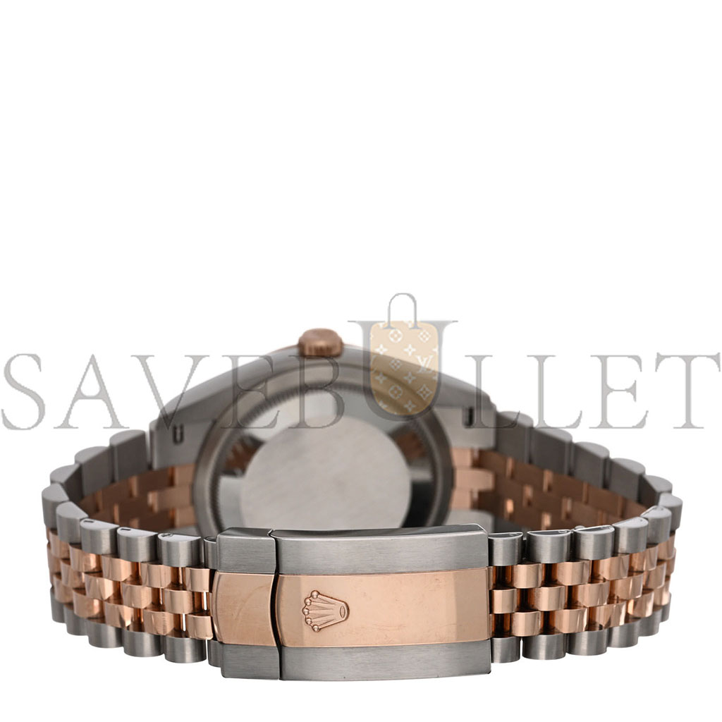 ROLEX STAINLESS STEEL 18K EVEROSE GOLD 36MM OYSTER PERPETUAL DATEJUST WATCH SILVER FLUTED 126231 ROLEX STAINLESS STEEL 18K EVEROSE GOLD 36MM OYSTER PERPETUAL DATEJUST WATCH SILVER FLUTED 126231
