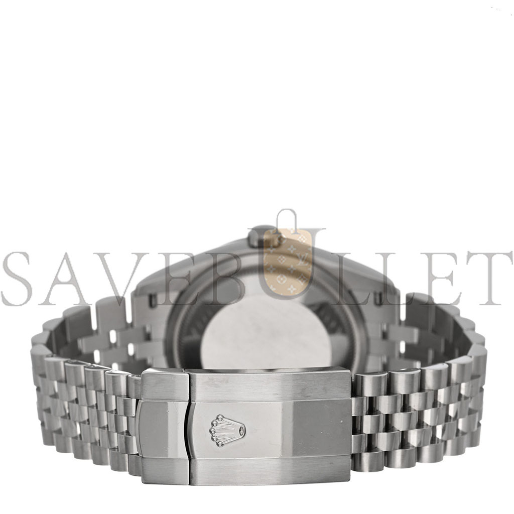 ROLEX STAINLESS STEEL 36MM OYSTER PERPETUAL DATEJUST WATCH BRIGHT BLACK 126200 ROLEX STAINLESS STEEL 36MM OYSTER PERPETUAL DATEJUST WATCH BRIGHT BLACK 126200
