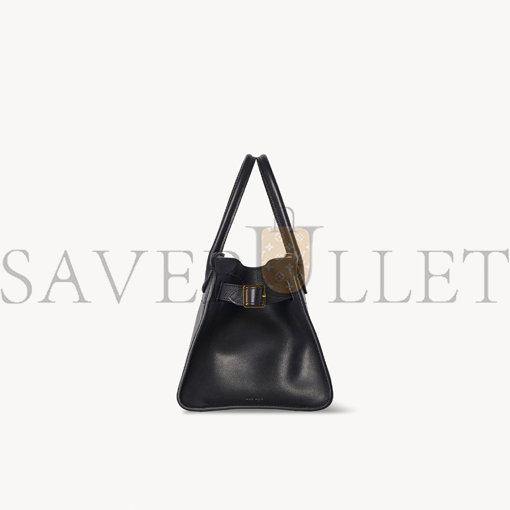 THE ROW SOFT MARGAUX 10 BAG IN LEATHER BLACK W1190L72BLSG (25*18*19cm) THE ROW SOFT MARGAUX 10 BAG IN LEATHER BLACK W1190L72BLSG (25*18*19cm)