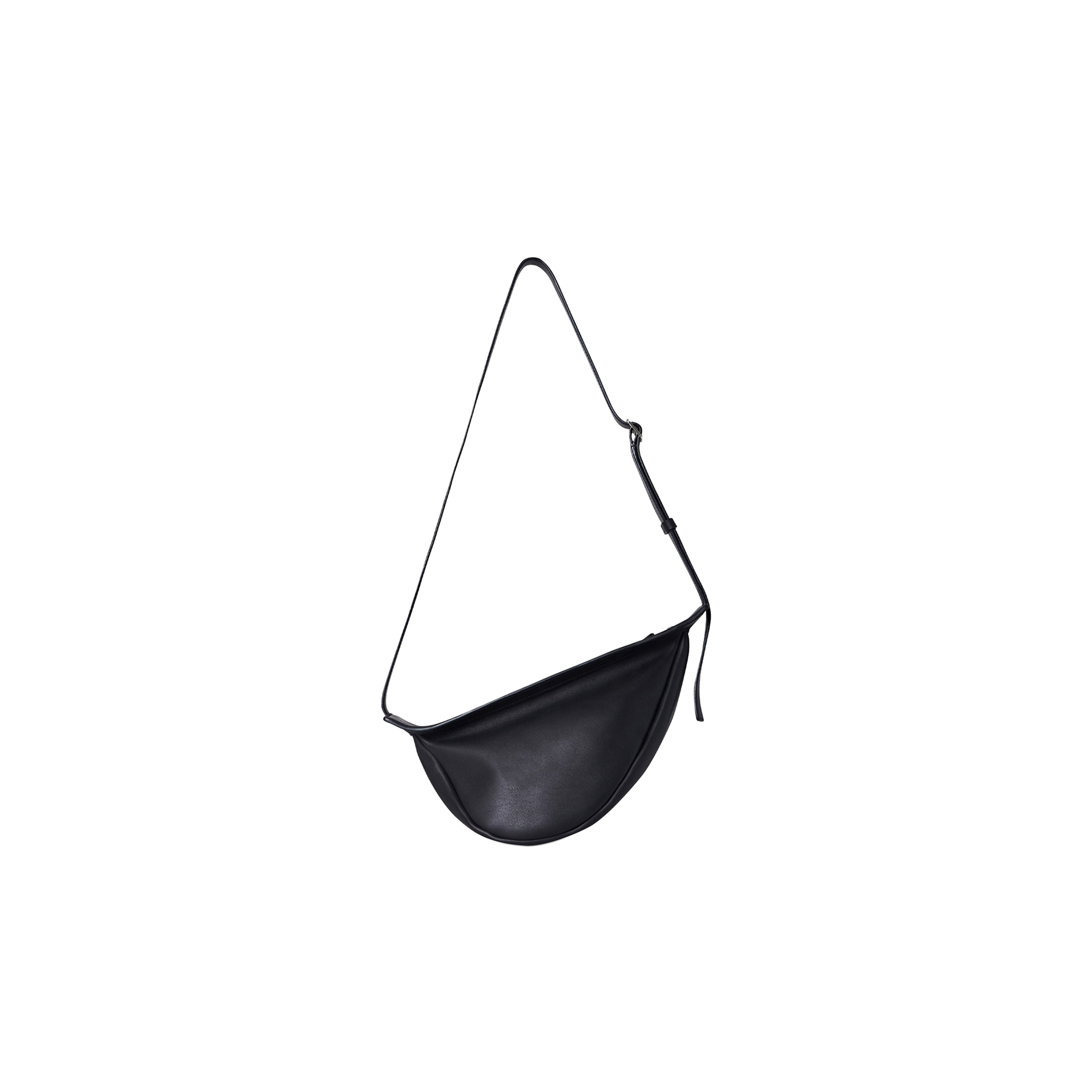THE ROW SMALL SLOUCHY BANANA BAG IN LEATHER BLACK W1197L52BLPL (35*18*12cm) THE ROW SMALL SLOUCHY BANANA BAG IN LEATHER BLACK W1197L52BLPL (35*18*12cm)