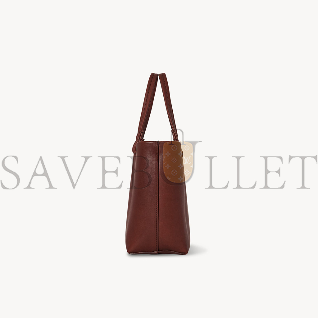 THE ROW SMALL PARK TOTE BAG IN LEATHER COGNAC W1199L72CGSG (29*18*10cm)