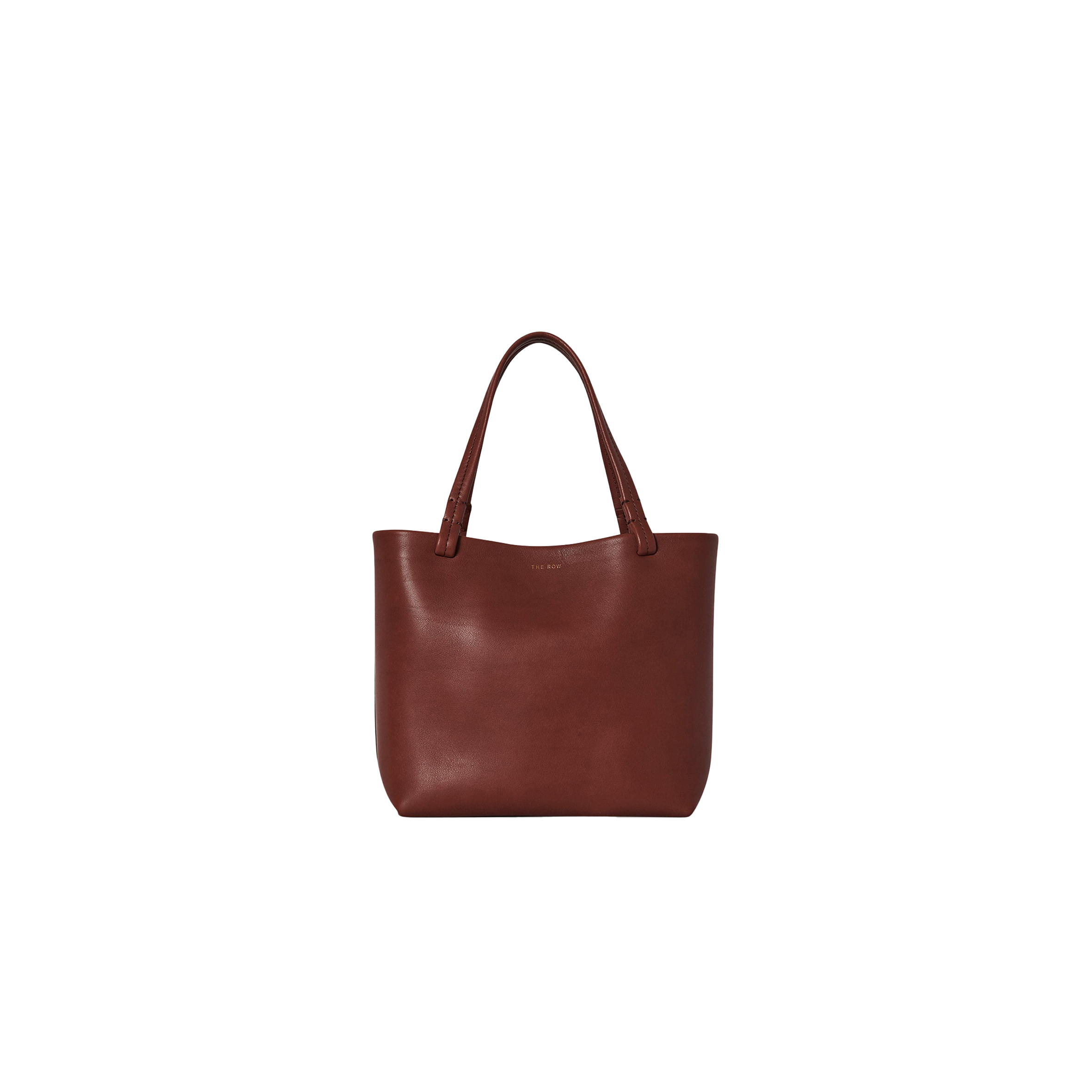 THE ROW SMALL PARK TOTE BAG IN LEATHER COGNAC W1199L72CGSG (29*18*10cm)