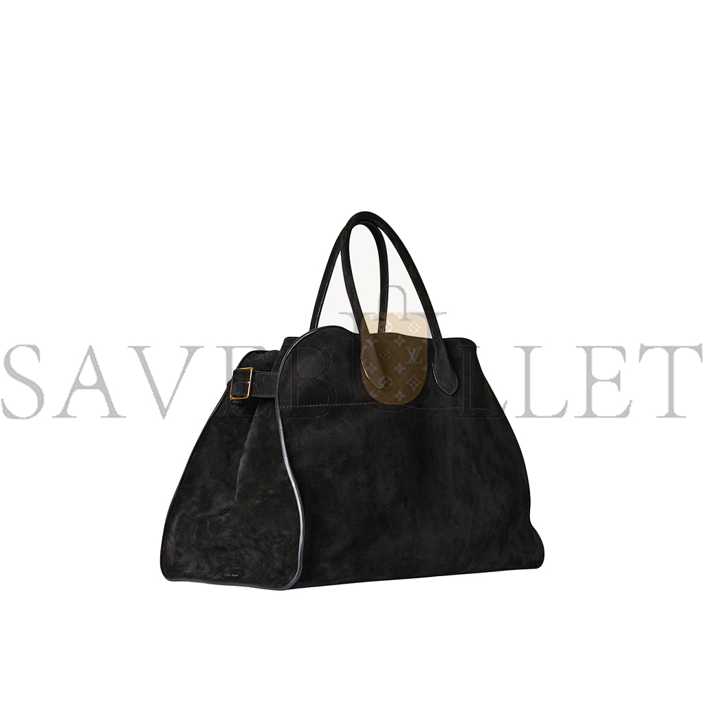 THE ROW SOFT MARGAUX 17 BAG IN SUEDE BLACK W1254L25BLSG (43*30*25cm) THE ROW SOFT MARGAUX 17 BAG IN SUEDE BLACK W1254L25BLSG (43*30*25cm)