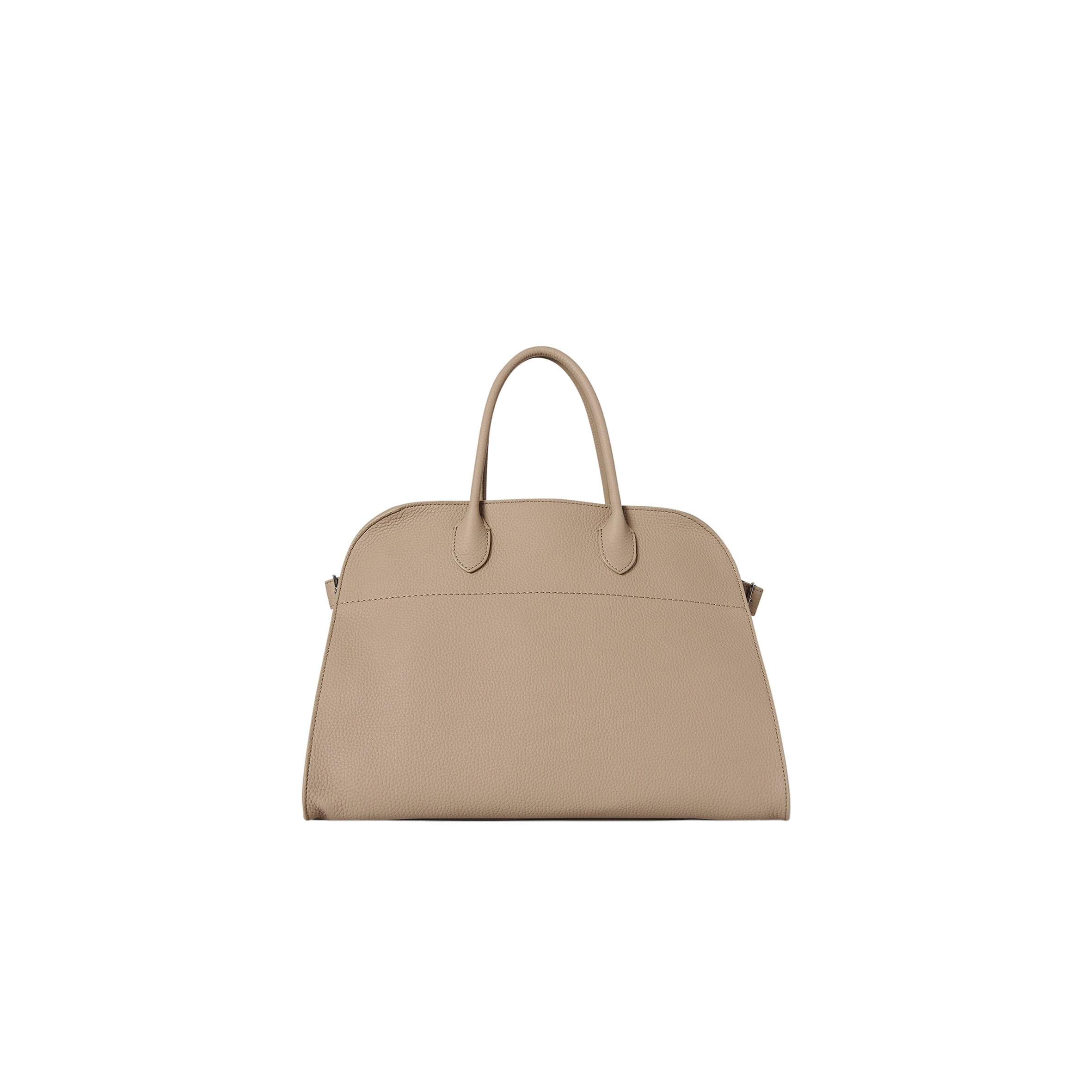 THE ROW SOFT MARGAUX 15 BAG IN LEATHER DARK TAUPE W1255L133DTPL (38*28*23cm) THE ROW SOFT MARGAUX 15 BAG IN LEATHER DARK TAUPE W1255L133DTPL (38*28*23cm)