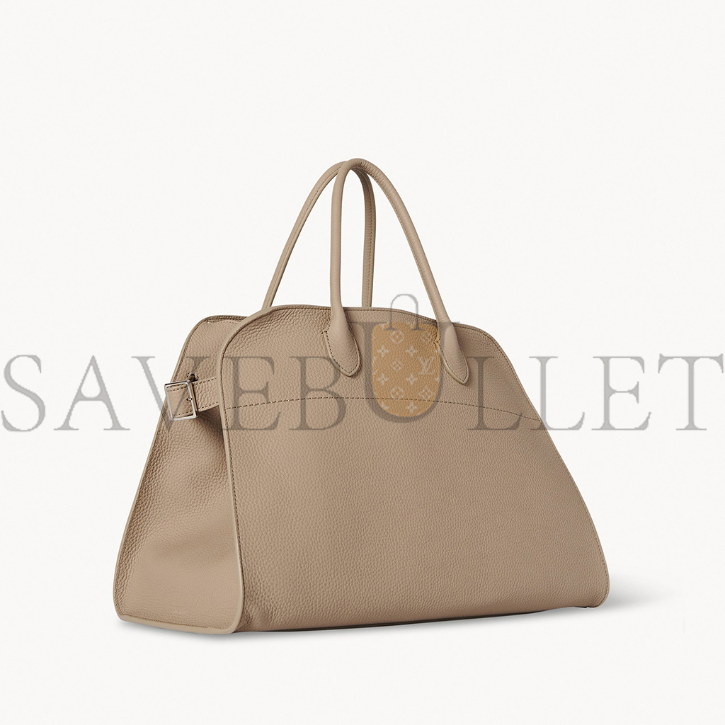 THE ROW SOFT MARGAUX 15 BAG IN LEATHER DARK TAUPE W1255L133DTPL (38*28*23cm) THE ROW SOFT MARGAUX 15 BAG IN LEATHER DARK TAUPE W1255L133DTPL (38*28*23cm)