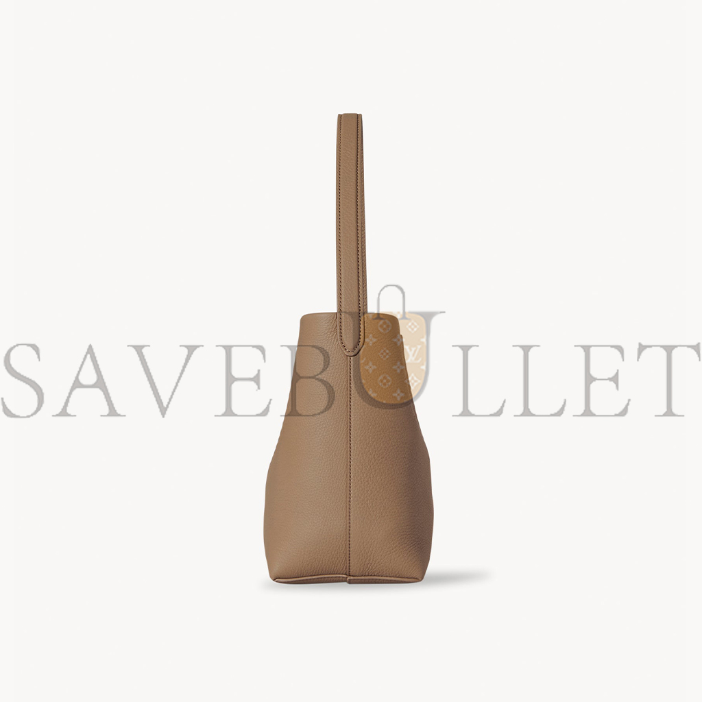 THE ROW SMALL NS PARK TOTE IN LEATHER DARK TAUPE W1314L129DTPL (25*22*12cm) THE ROW SMALL NS PARK TOTE IN LEATHER DARK TAUPE W1314L129DTPL (25*22*12cm)