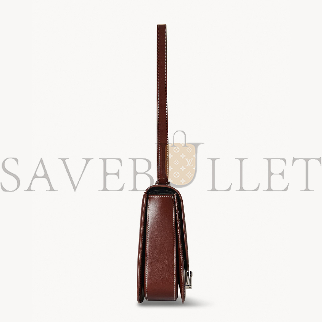 THE ROW SOFIA 10.00 SHOULDER BAG IN LEATHER CHERRY WOOD W1570L60CHYWD (25*18*8cm) THE ROW SOFIA 10.00 SHOULDER BAG IN LEATHER CHERRY WOOD W1570L60CHYWD (25*18*8cm)