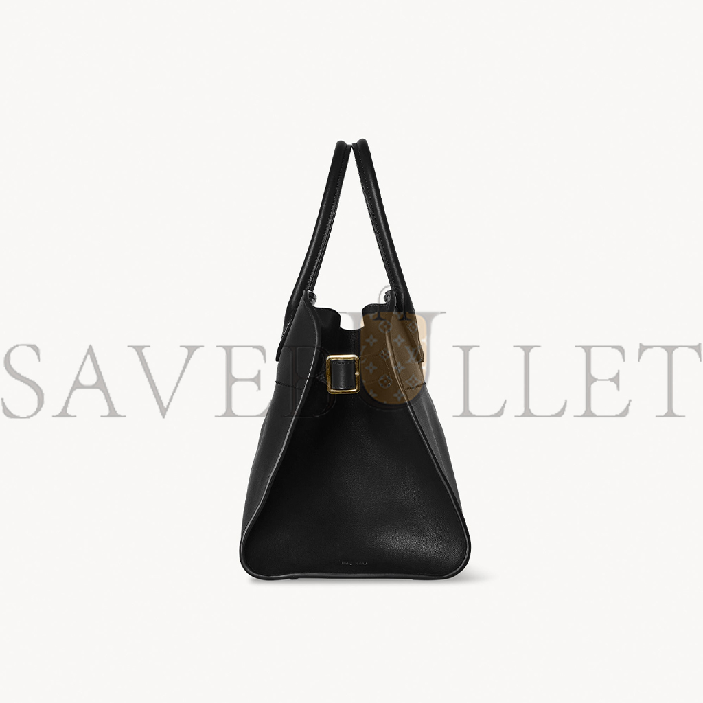 THE ROW SOFT MARGAUX 12 BAG IN LEATHER BLACK W1586L72BLSG (30*23*19cm) THE ROW SOFT MARGAUX 12 BAG IN LEATHER BLACK W1586L72BLSG (30*23*19cm)