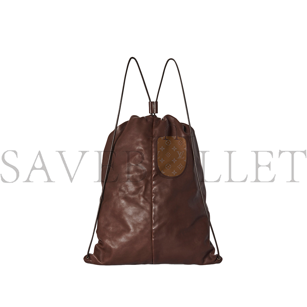 THE ROW PUFFY BACKPACK IN LEATHER CHOCOLATE W1604L114CHPLD (47*28*8cm) THE ROW PUFFY BACKPACK IN LEATHER CHOCOLATE W1604L114CHPLD (47*28*8cm)