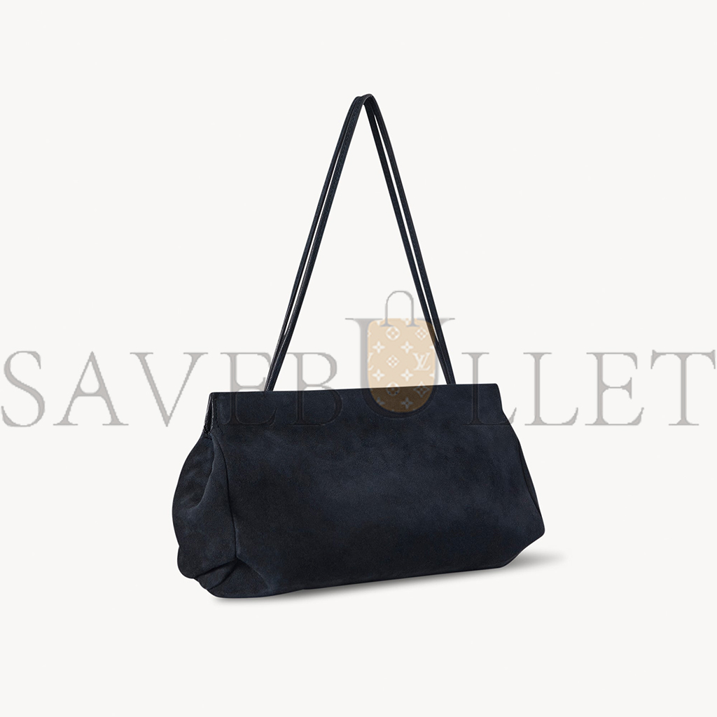 THE ROW ABBY BAG IN SUEDE DARK NAVY W1605L28DNPLD (27*14*4cm) THE ROW ABBY BAG IN SUEDE DARK NAVY W1605L28DNPLD (27*14*4cm)