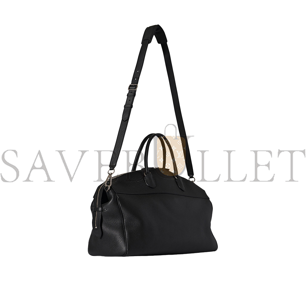 THE ROW GEORGE DUFFLE IN LEATHER BLACK W1630L129BAS (43*30*18cm) THE ROW GEORGE DUFFLE IN LEATHER BLACK W1630L129BAS (43*30*18cm)