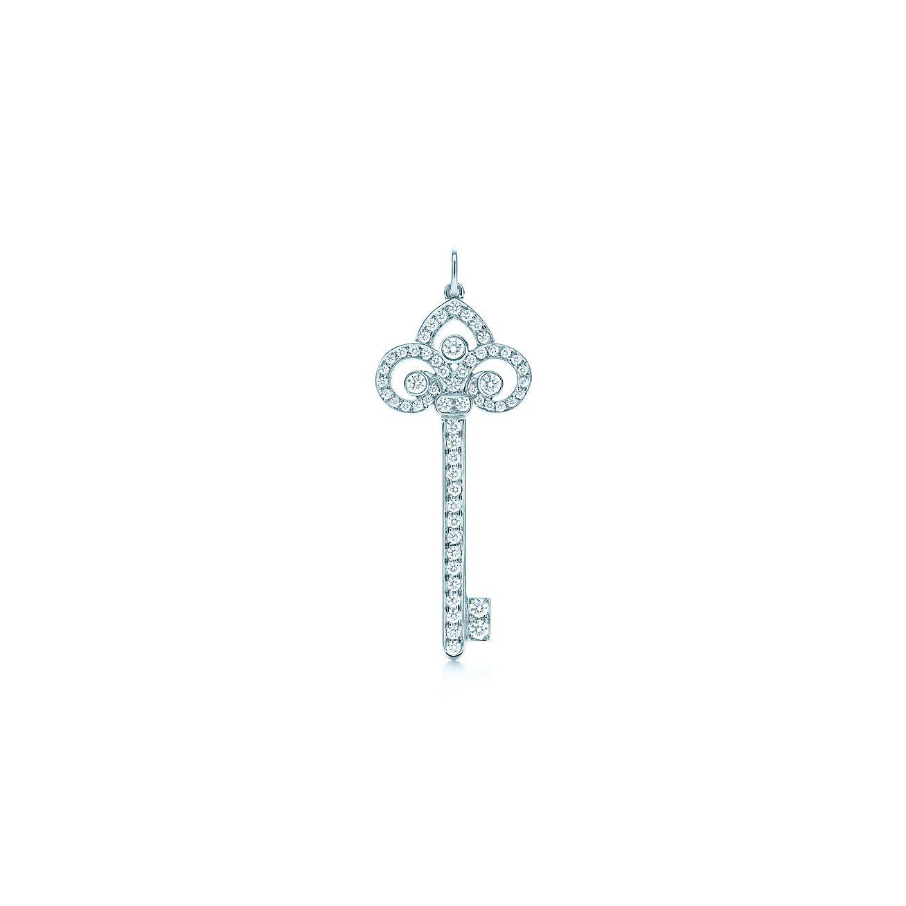 TIFFANY KEYS FLEUR DE LIS KEY PENDANT TIFFANY KEYS FLEUR DE LIS KEY PENDANT
