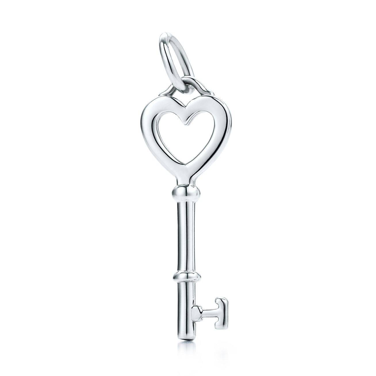 TIFFANY KEYS HEART KEY IN SILVER, MINI TIFFANY KEYS HEART KEY IN SILVER, MINI