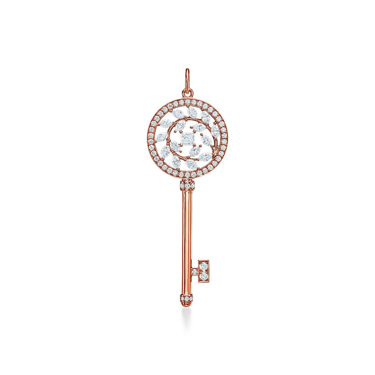 TIFFANY KEYS TIFFANY VICTORIA® DIAMOND VINE KEY IN 18K ROSE GOLD TIFFANY KEYS TIFFANY VICTORIA® DIAMOND VINE KEY IN 18K ROSE GOLD
