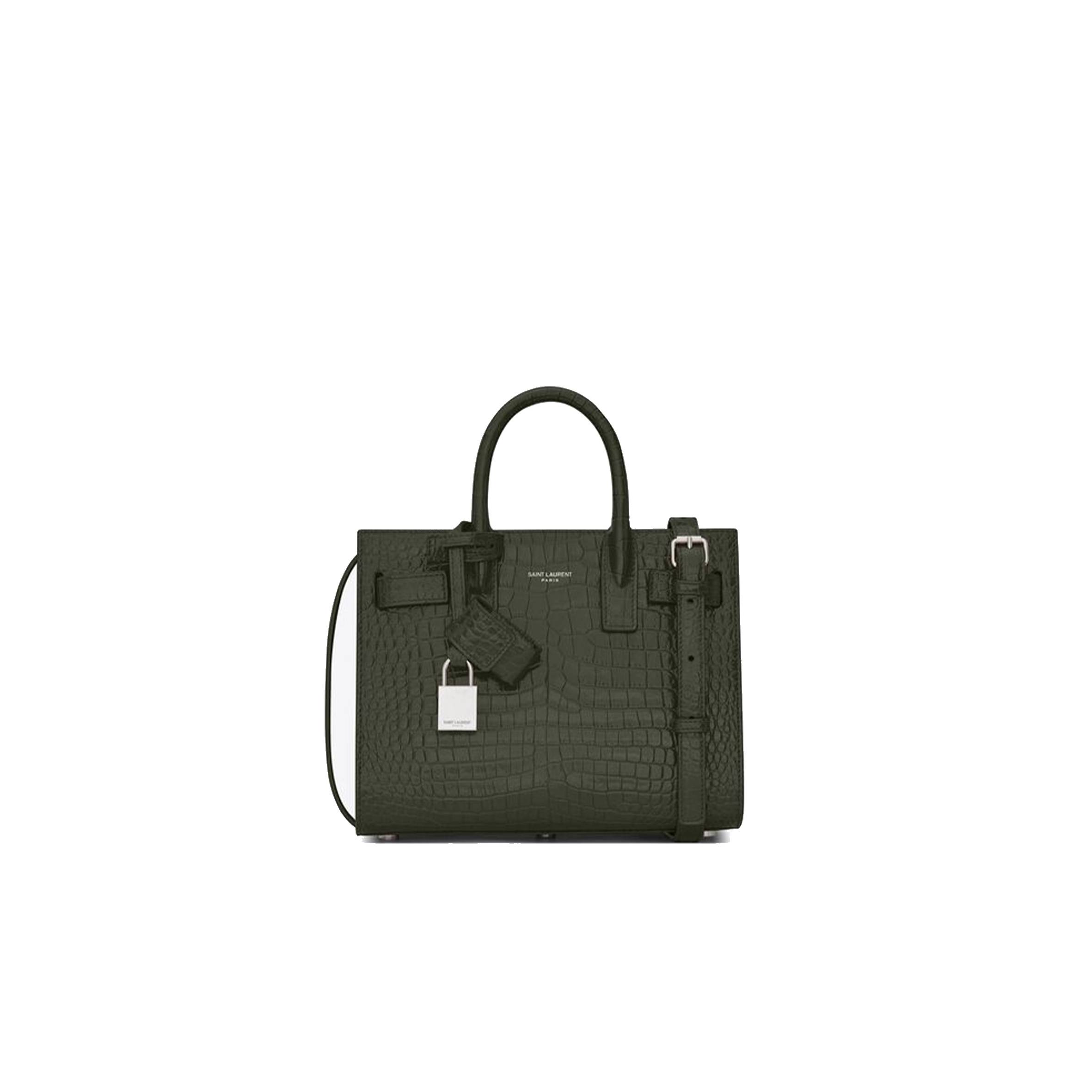 YSL SAC DE JOUR NANO IN EMBOSSED CROCODILE SHINY LEATHER 392035DND1N3045 (22*18*10.5cm) YSL SAC DE JOUR NANO IN EMBOSSED CROCODILE SHINY LEATHER 392035DND1N3045 (22*18*10.5cm)