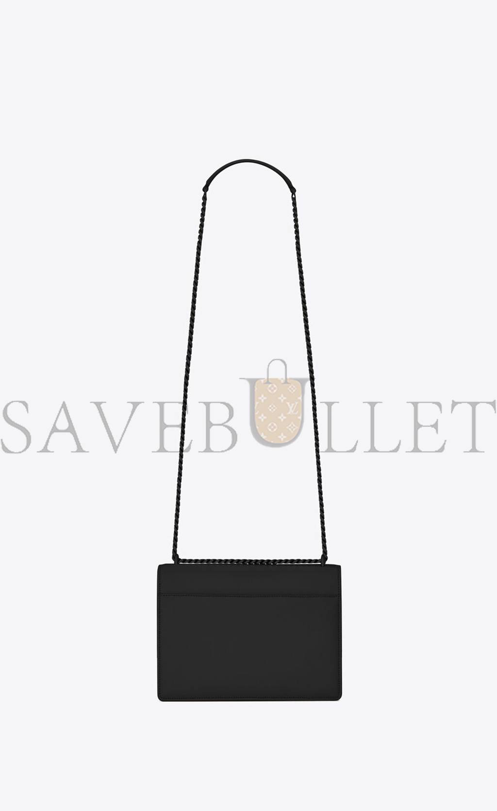 YSL SUNSET MEDIUM CHAIN BAG IN SMOOTH LEATHER 442906D420U1000 (22*16*6.5cm) YSL SUNSET MEDIUM CHAIN BAG IN SMOOTH LEATHER 442906D420U1000 (22*16*6.5cm)