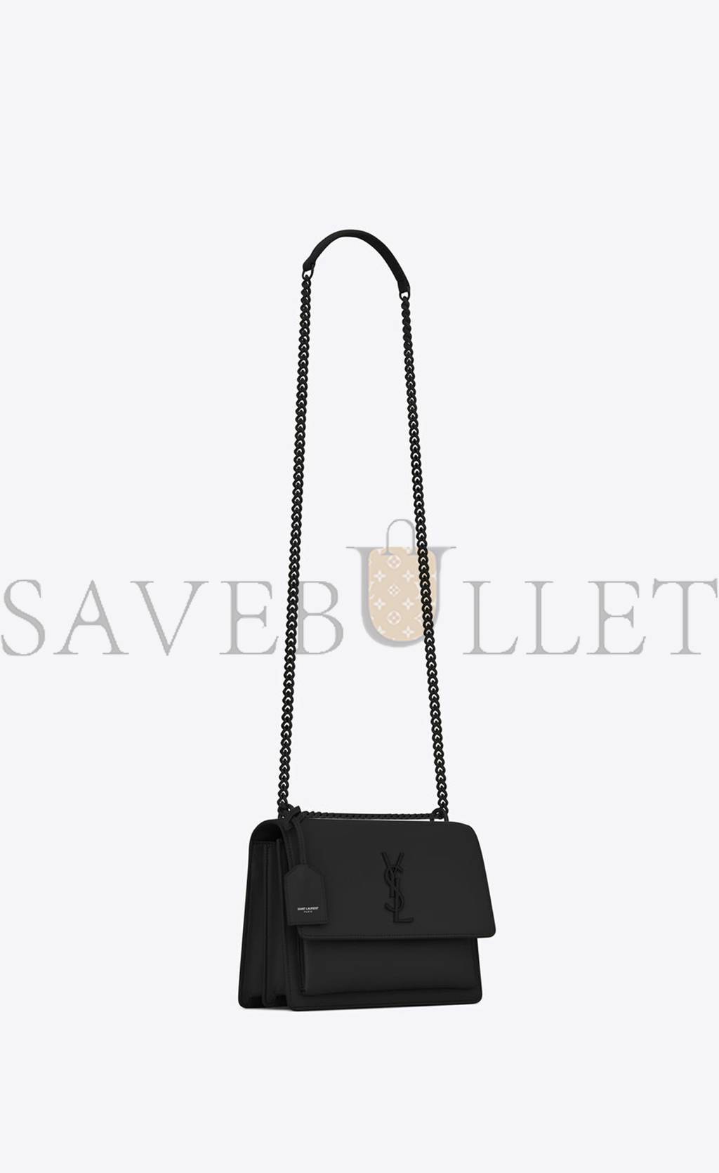 YSL SUNSET MEDIUM CHAIN BAG IN SMOOTH LEATHER 442906D420U1000 (22*16*6.5cm) YSL SUNSET MEDIUM CHAIN BAG IN SMOOTH LEATHER 442906D420U1000 (22*16*6.5cm)