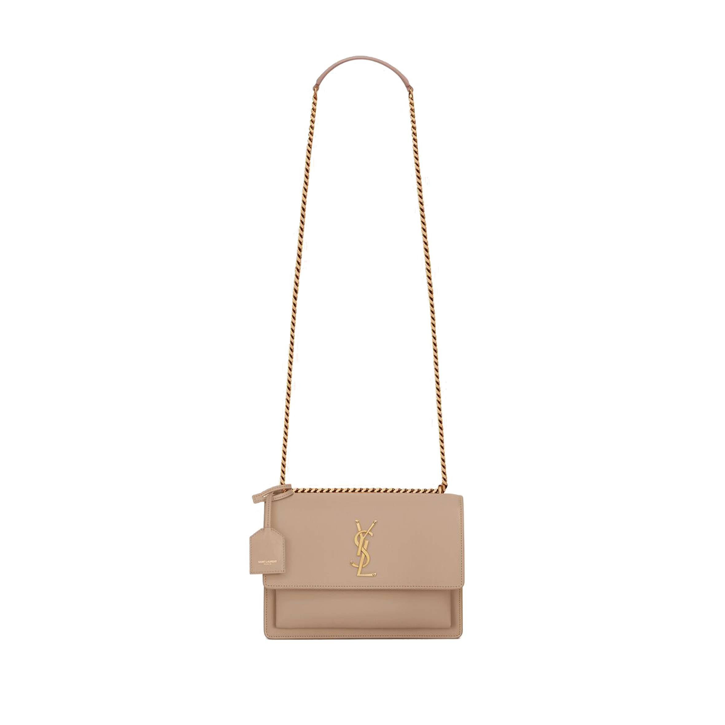 YSL SUNSET MEDIUM CHAIN BAG IN SMOOTH LEATHER 442906D420W2721 (22*16*6.5cm) YSL SUNSET MEDIUM CHAIN BAG IN SMOOTH LEATHER 442906D420W2721 (22*16*6.5cm)