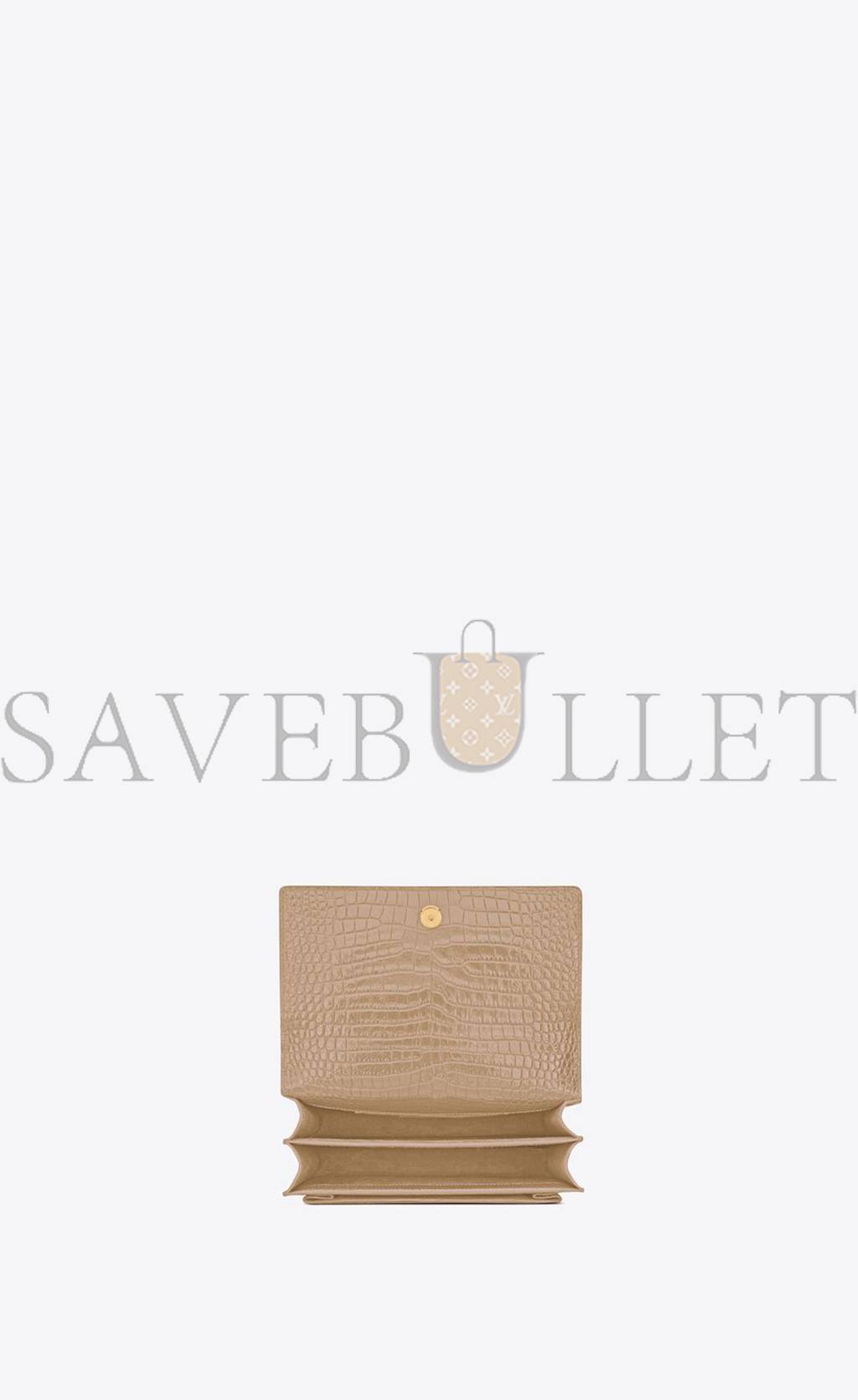 YSL SUNSET MEDIUM CHAIN BAG IN CROCODILE-EMBOSSED SHINY LEATHER 442906DND0J2721 (22*16*6.5cm) YSL SUNSET MEDIUM CHAIN BAG IN CROCODILE-EMBOSSED SHINY LEATHER 442906DND0J2721 (22*16*6.5cm)