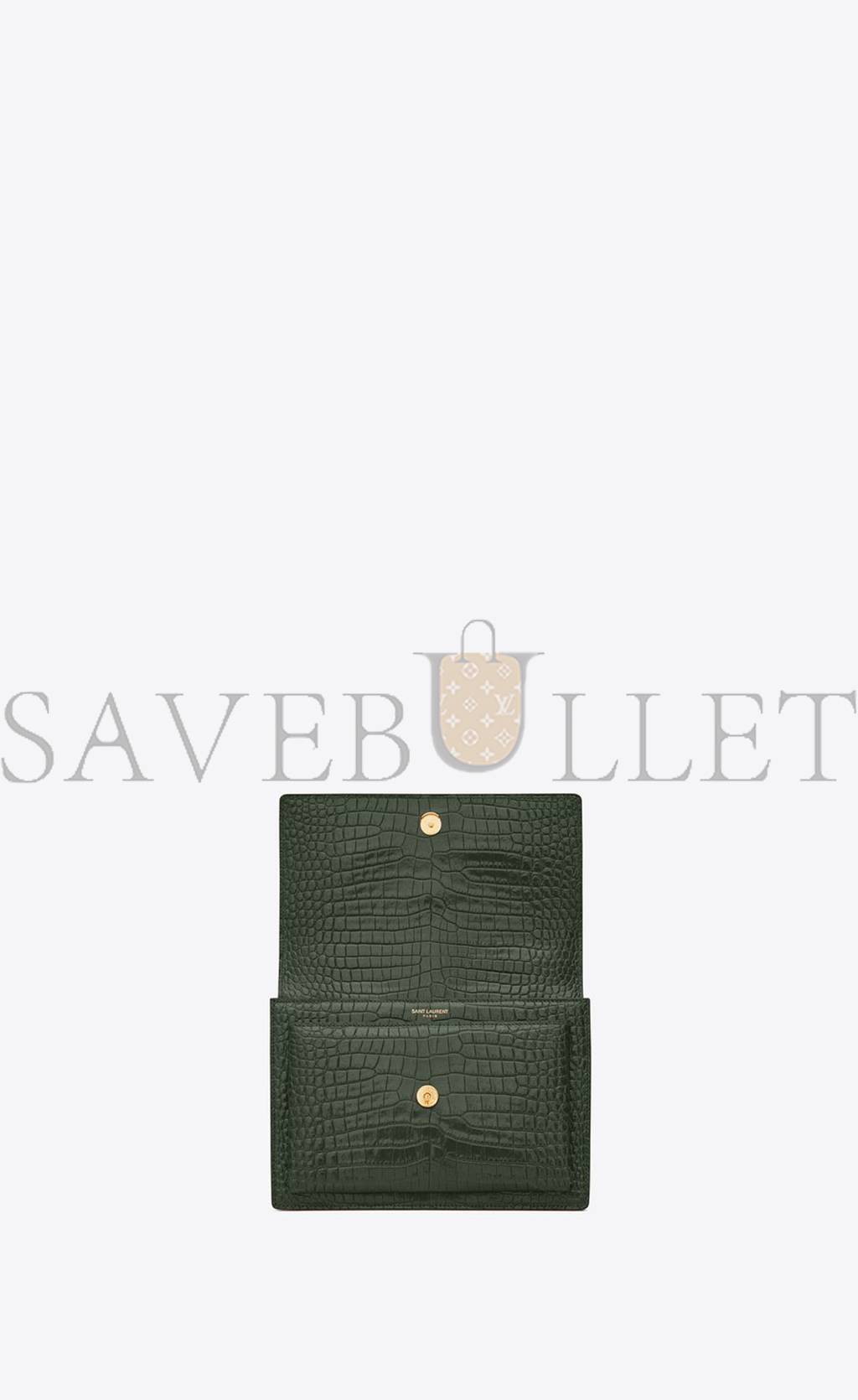 YSL SUNSET MEDIUM CHAIN BAG IN CROCODILE-EMBOSSED SHINY LEATHER 442906DND0J3144 (22*16*6.5cm) YSL SUNSET MEDIUM CHAIN BAG IN CROCODILE-EMBOSSED SHINY LEATHER 442906DND0J3144 (22*16*6.5cm)