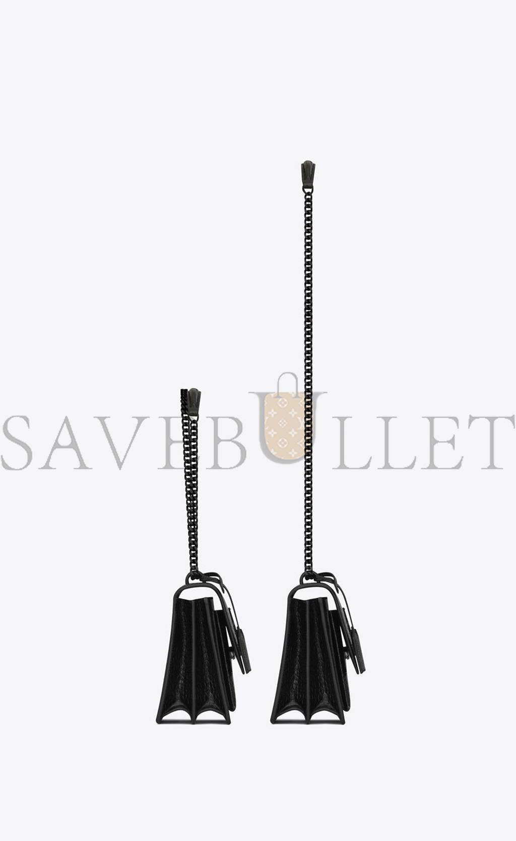 YSL SUNSET MEDIUM CHAIN BAG IN CROCODILE-EMBOSSED SHINY LEATHER 442906DND0U1000 (22*16*6.5cm) YSL SUNSET MEDIUM CHAIN BAG IN CROCODILE-EMBOSSED SHINY LEATHER 442906DND0U1000 (22*16*6.5cm)