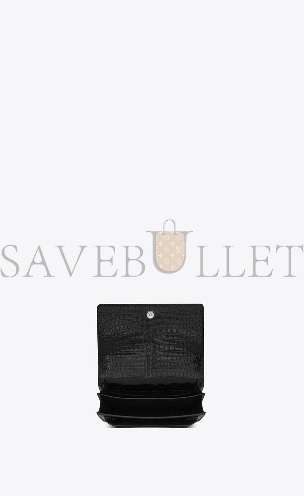 YSL SUNSET MEDIUM CHAIN BAG IN CROCODILE-EMBOSSED SHINY LEATHER 442906DND0U1000 (22*16*6.5cm) YSL SUNSET MEDIUM CHAIN BAG IN CROCODILE-EMBOSSED SHINY LEATHER 442906DND0U1000 (22*16*6.5cm)