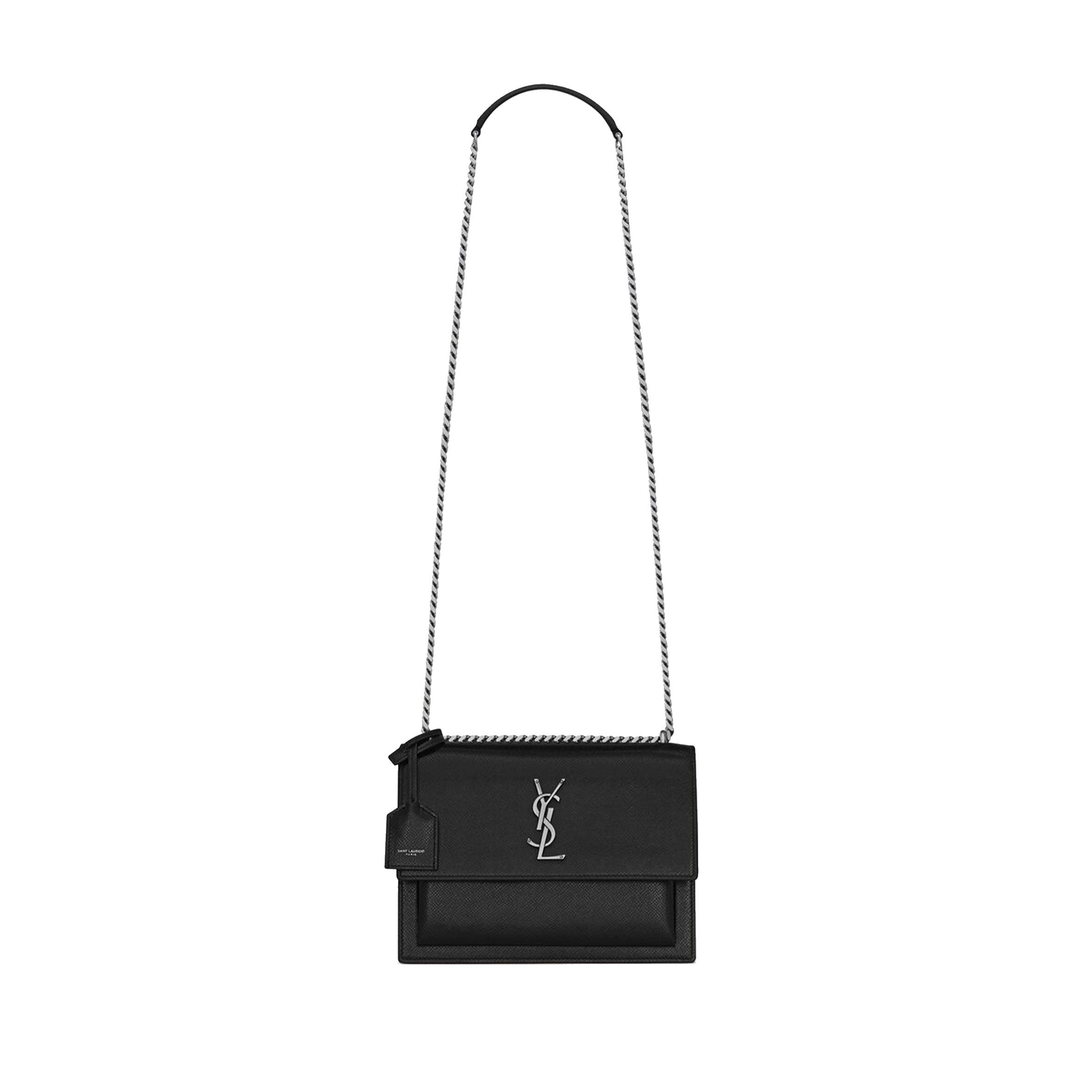 YSL SUNSET MEDIUM CHAIN BAG IN COATED BARK LEATHER 442906H3Z0N1000 (22*16*6.5cm) YSL SUNSET MEDIUM CHAIN BAG IN COATED BARK LEATHER 442906H3Z0N1000 (22*16*6.5cm)