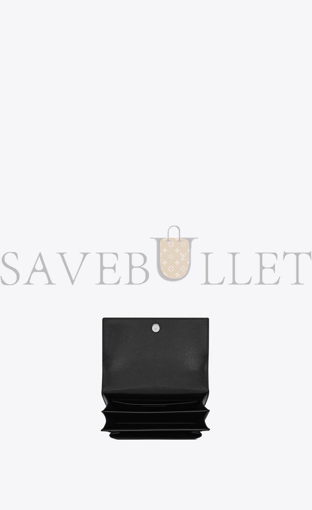 YSL SUNSET MEDIUM CHAIN BAG IN COATED BARK LEATHER 442906H3Z0N1000 (22*16*6.5cm) YSL SUNSET MEDIUM CHAIN BAG IN COATED BARK LEATHER 442906H3Z0N1000 (22*16*6.5cm)