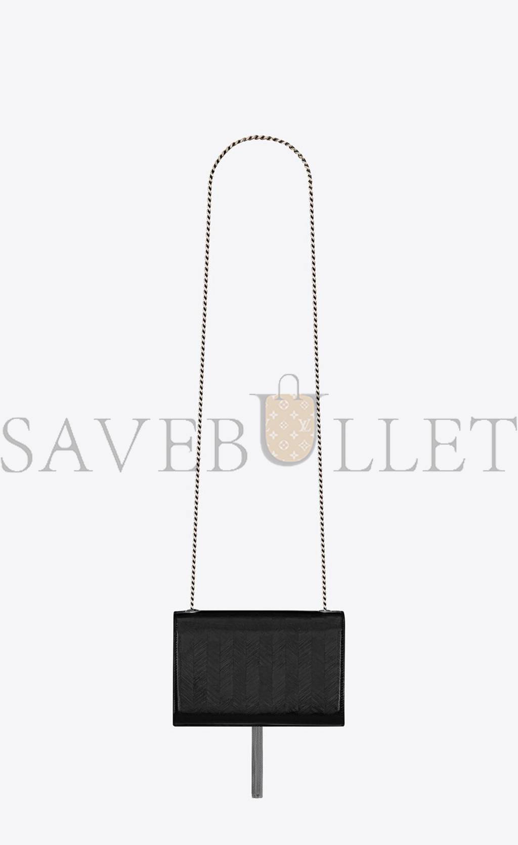 YSL KATE SMALL CHAIN BAG WITH TASSEL IN CHEVRON PATENT LEATHER 474366AAAWI1000 (20*12.5*5cm) YSL KATE SMALL CHAIN BAG WITH TASSEL IN CHEVRON PATENT LEATHER 474366AAAWI1000 (20*12.5*5cm)