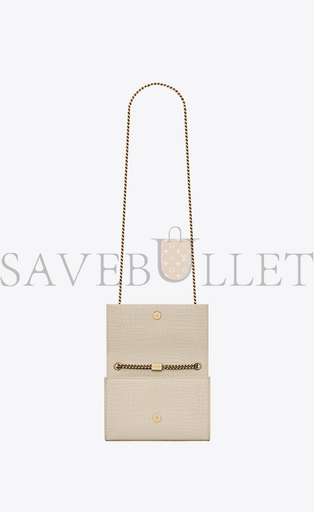 YSL KATE SMALL CHAIN BAG WITH TASSEL IN CROCODILE-EMBOSSED SHINY LEATHER 474366DND0J9207 (20*12.5*5cm) YSL KATE SMALL CHAIN BAG WITH TASSEL IN CROCODILE-EMBOSSED SHINY LEATHER 474366DND0J9207 (20*12.5*5cm)