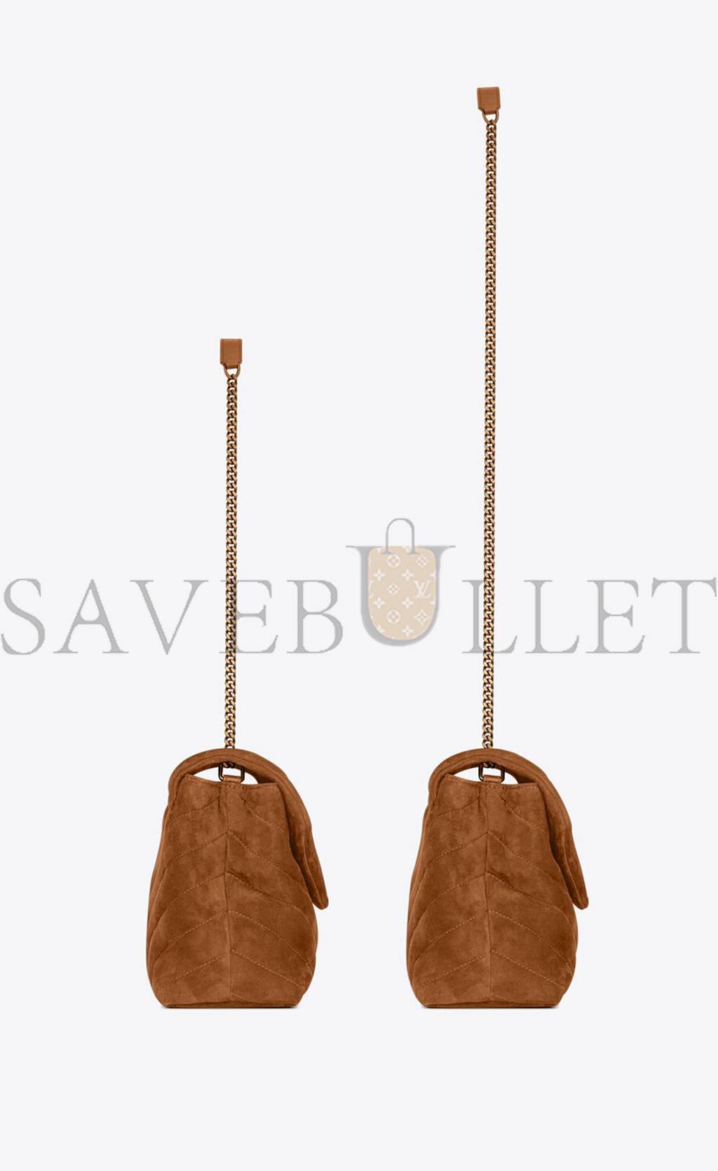 YSL LOULOU SMALL CHAIN BAG IN QUILTED SUEDE 4946991U8C77761 (23*17*9cm) YSL LOULOU SMALL CHAIN BAG IN QUILTED SUEDE 4946991U8C77761 (23*17*9cm)