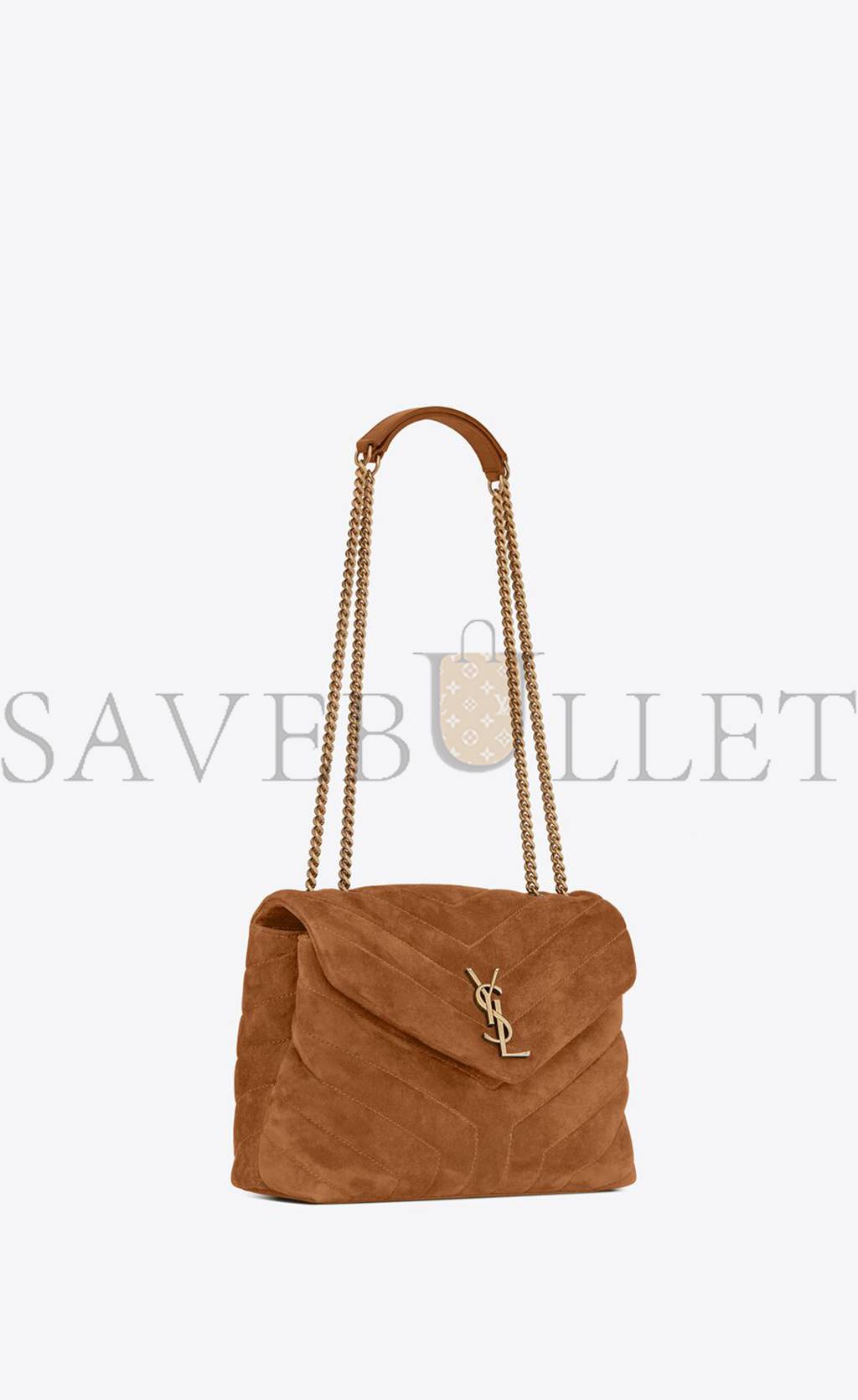 YSL LOULOU SMALL CHAIN BAG IN QUILTED SUEDE 4946991U8C77761 (23*17*9cm) YSL LOULOU SMALL CHAIN BAG IN QUILTED SUEDE 4946991U8C77761 (23*17*9cm)