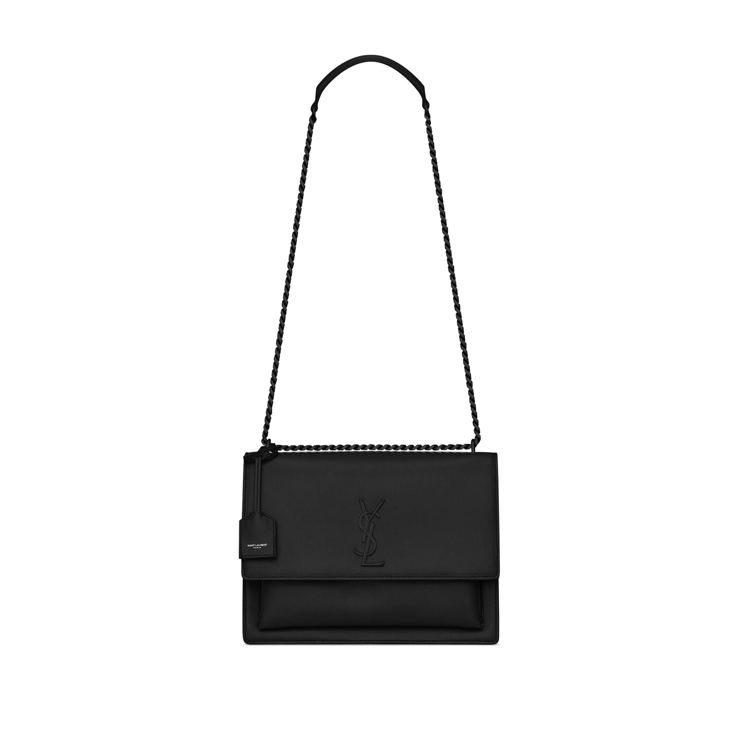 YSL SUNSET LARGE CHAIN BAG IN SMOOTH LEATHER 422906 (22*16*8cm) YSL SUNSET LARGE CHAIN BAG IN SMOOTH LEATHER 422906 (22*16*8cm)