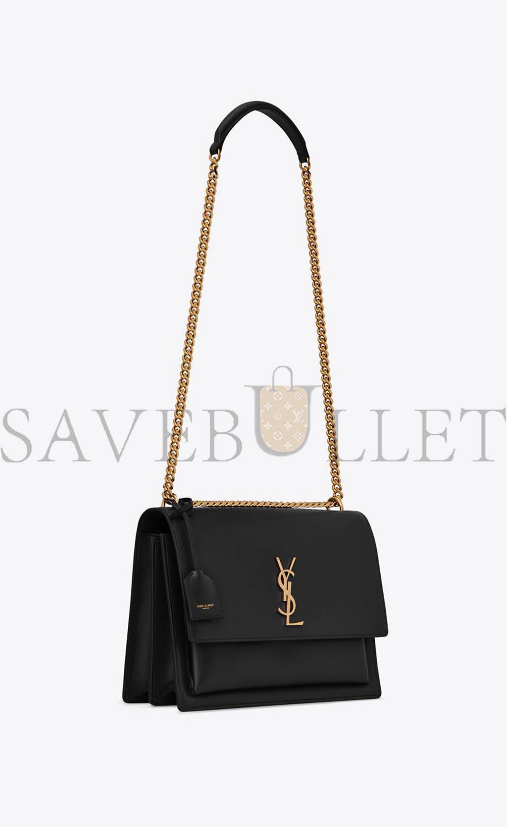 YSL SUNSET LARGE CHAIN BAG IN SMOOTH LEATHER 498779D420W1000 (27*18*8cm) YSL SUNSET LARGE CHAIN BAG IN SMOOTH LEATHER 498779D420W1000 (27*18*8cm)
