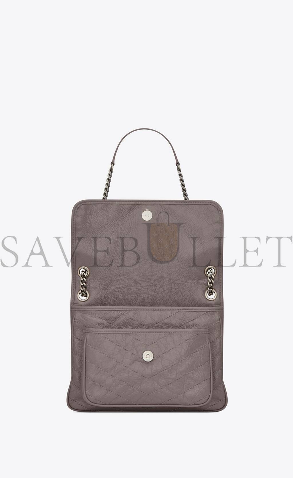 YSL NIKI MEDIUM CHAIN BAG IN CRINKLED VINTAGE LEATHER 4988940EN041202 (28*20*8.5cm) YSL NIKI MEDIUM CHAIN BAG IN CRINKLED VINTAGE LEATHER 4988940EN041202 (28*20*8.5cm)