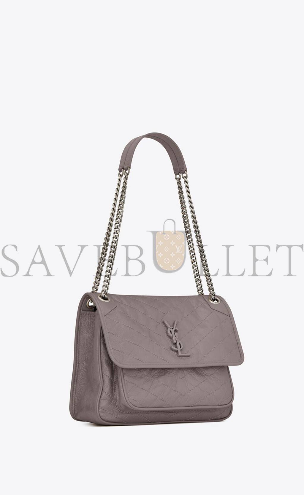 YSL NIKI MEDIUM CHAIN BAG IN CRINKLED VINTAGE LEATHER 4988940EN041202 (28*20*8.5cm) YSL NIKI MEDIUM CHAIN BAG IN CRINKLED VINTAGE LEATHER 4988940EN041202 (28*20*8.5cm)