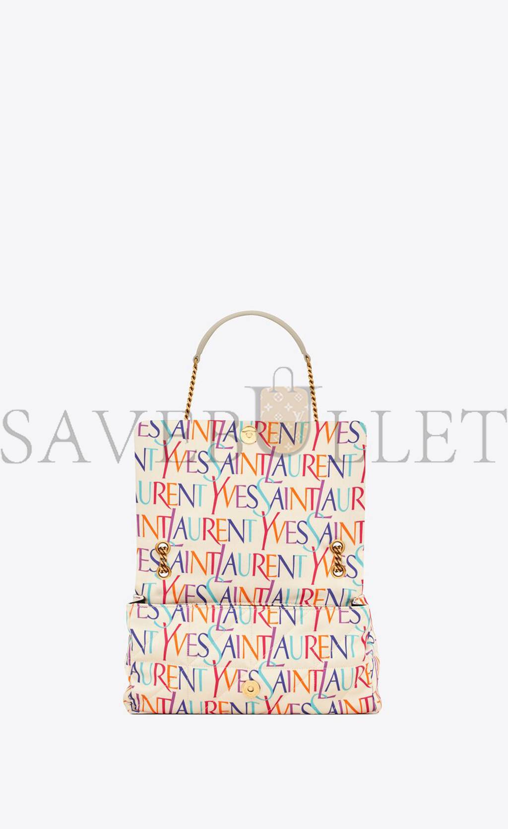 YSL JAMIE MEDIUM CHAIN BAG IN PRINTED YVES SAINT LAURENT SILK 515821FAASJ9076 (25*15*7.5CM) YSL JAMIE MEDIUM CHAIN BAG IN PRINTED YVES SAINT LAURENT SILK 515821FAASJ9076 (25*15*7.5CM)