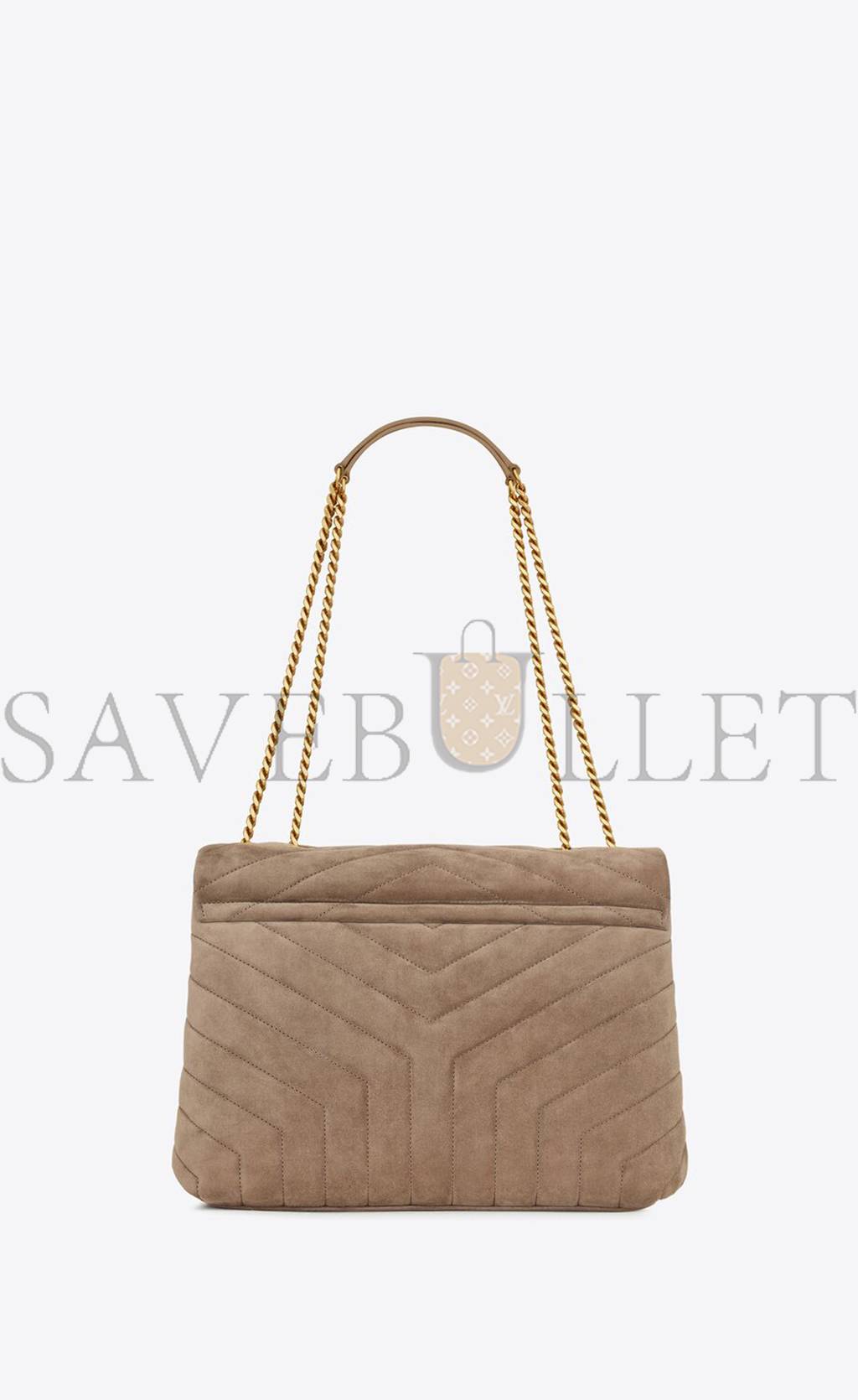YSL LOULOU MEDIUM CHAIN BAG IN QUILTED SUEDE 5749461U8612346 (32*22*12cm) YSL LOULOU MEDIUM CHAIN BAG IN QUILTED SUEDE 5749461U8612346 (32*22*12cm)