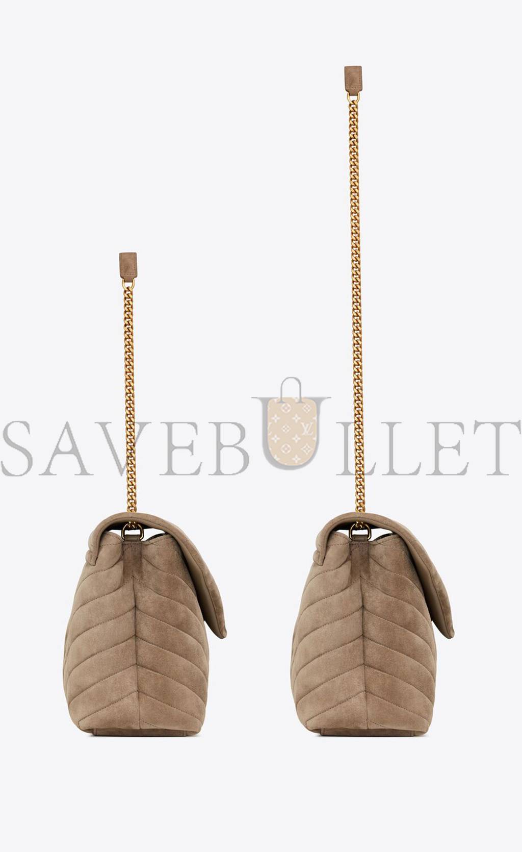 YSL LOULOU MEDIUM CHAIN BAG IN QUILTED SUEDE 5749461U8612346 (32*22*12cm) YSL LOULOU MEDIUM CHAIN BAG IN QUILTED SUEDE 5749461U8612346 (32*22*12cm)
