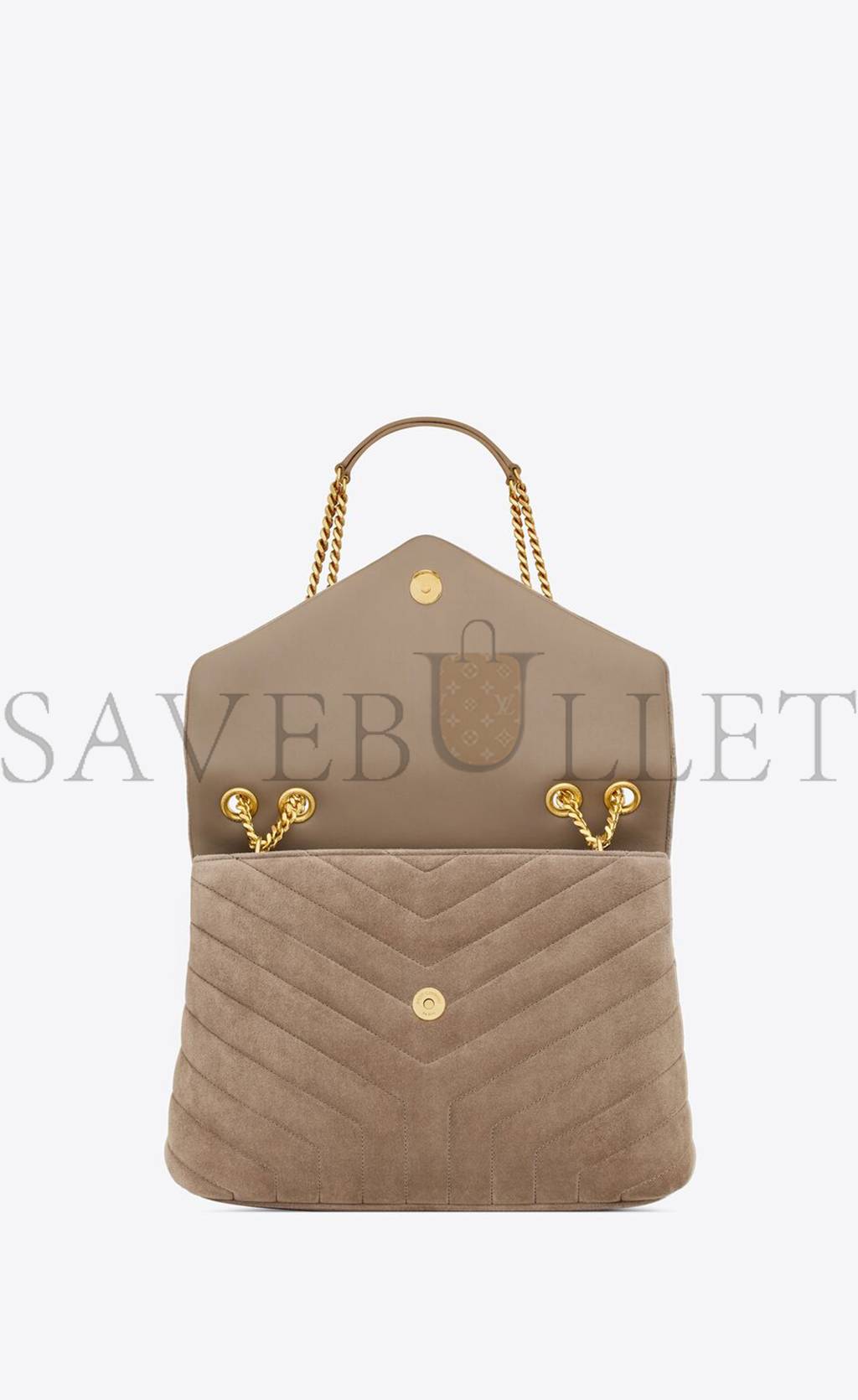 YSL LOULOU MEDIUM CHAIN BAG IN QUILTED SUEDE 5749461U8612346 (32*22*12cm) YSL LOULOU MEDIUM CHAIN BAG IN QUILTED SUEDE 5749461U8612346 (32*22*12cm)