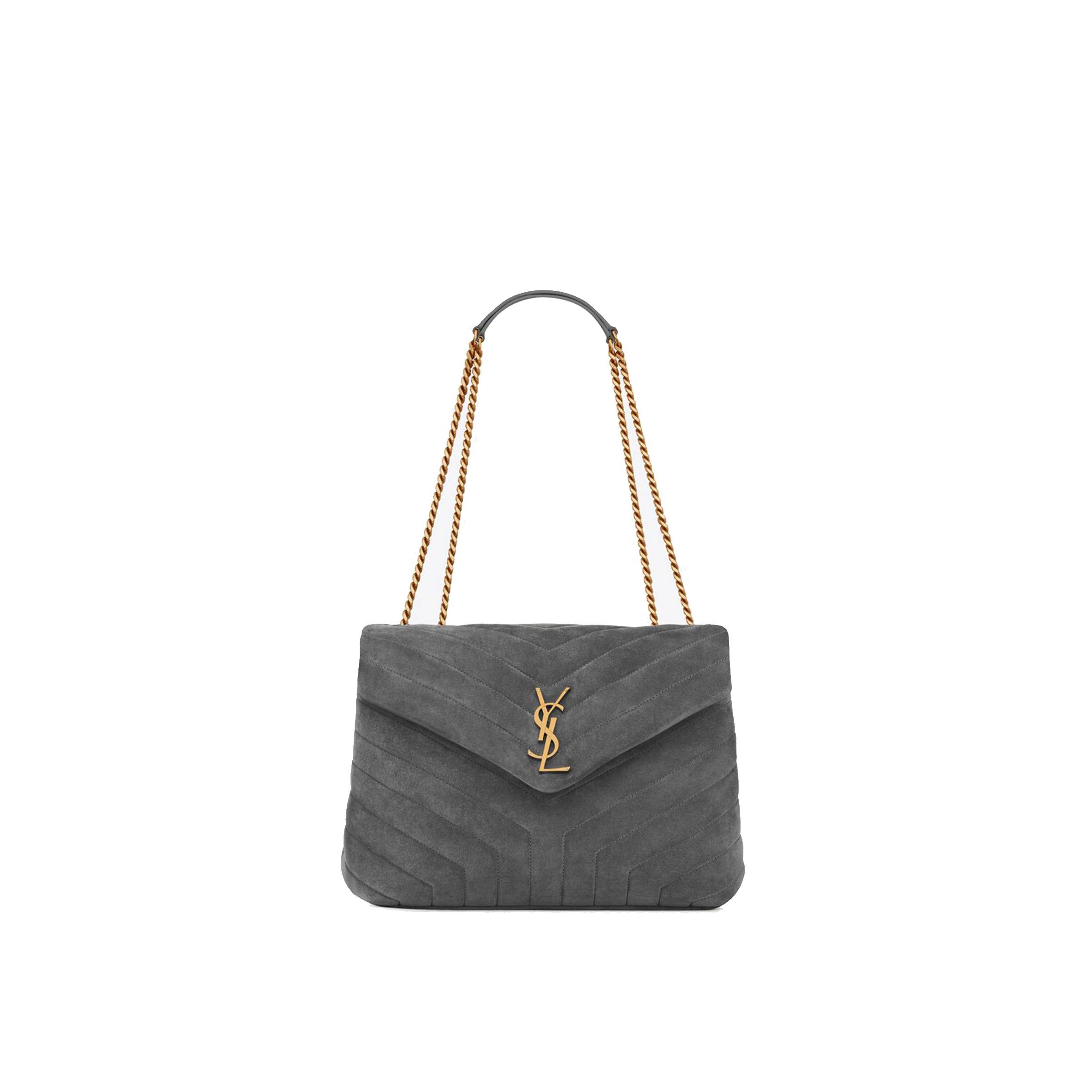YSL LOULOU MEDIUM CHAIN BAG IN "Y"-QUILTED SUEDE 5749461U8671112 (32*22*12cm) YSL LOULOU MEDIUM CHAIN BAG IN "Y"-QUILTED SUEDE 5749461U8671112 (32*22*12cm)