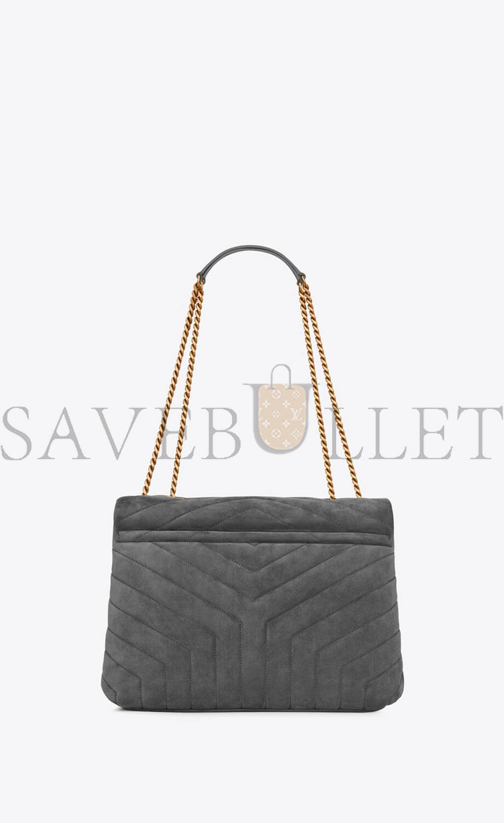 YSL LOULOU MEDIUM CHAIN BAG IN "Y"-QUILTED SUEDE 5749461U8671112 (32*22*12cm) YSL LOULOU MEDIUM CHAIN BAG IN "Y"-QUILTED SUEDE 5749461U8671112 (32*22*12cm)