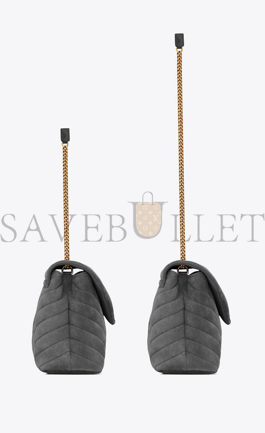 YSL LOULOU MEDIUM CHAIN BAG IN "Y"-QUILTED SUEDE 5749461U8671112 (32*22*12cm) YSL LOULOU MEDIUM CHAIN BAG IN "Y"-QUILTED SUEDE 5749461U8671112 (32*22*12cm)