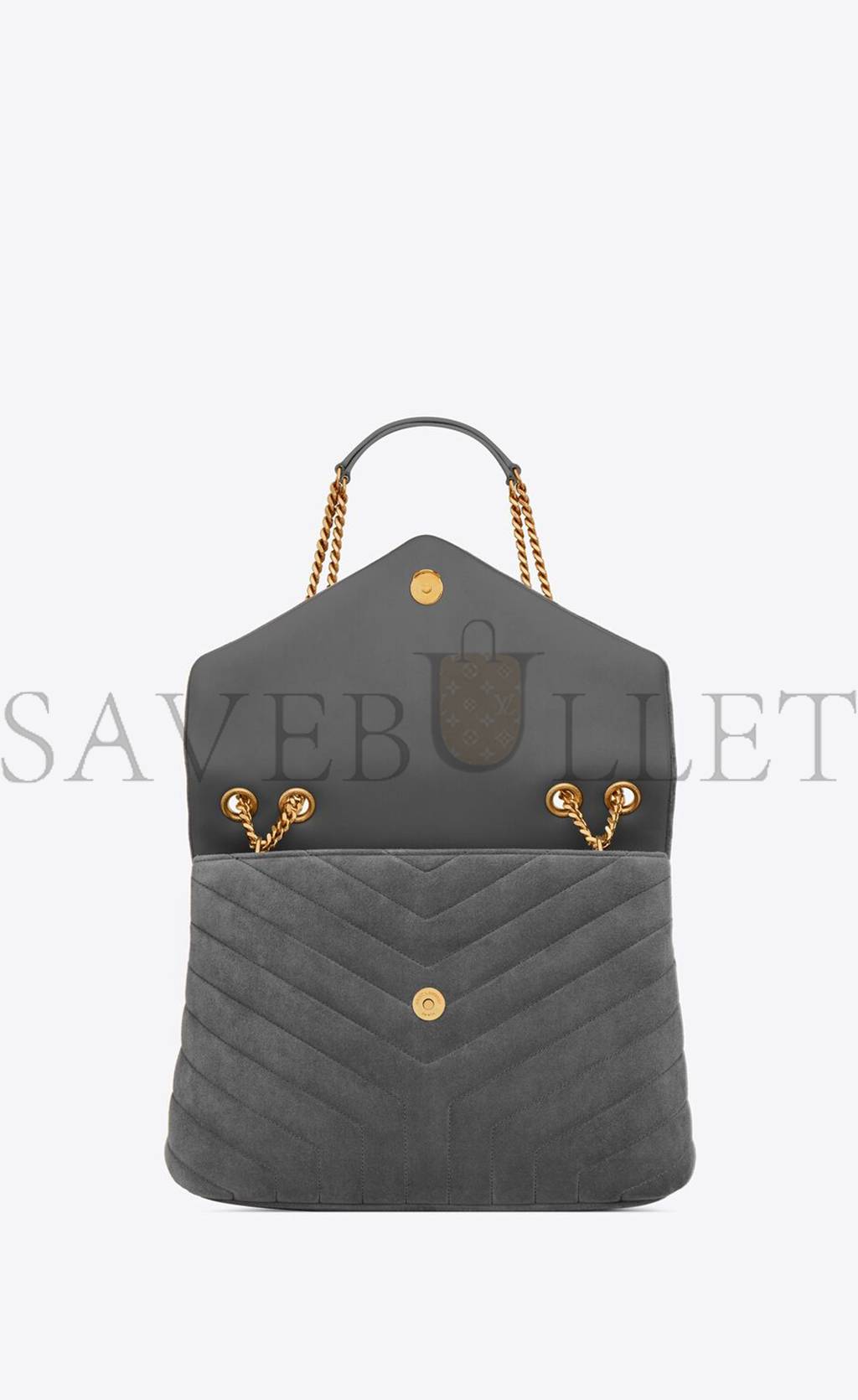YSL LOULOU MEDIUM CHAIN BAG IN "Y"-QUILTED SUEDE 5749461U8671112 (32*22*12cm) YSL LOULOU MEDIUM CHAIN BAG IN "Y"-QUILTED SUEDE 5749461U8671112 (32*22*12cm)