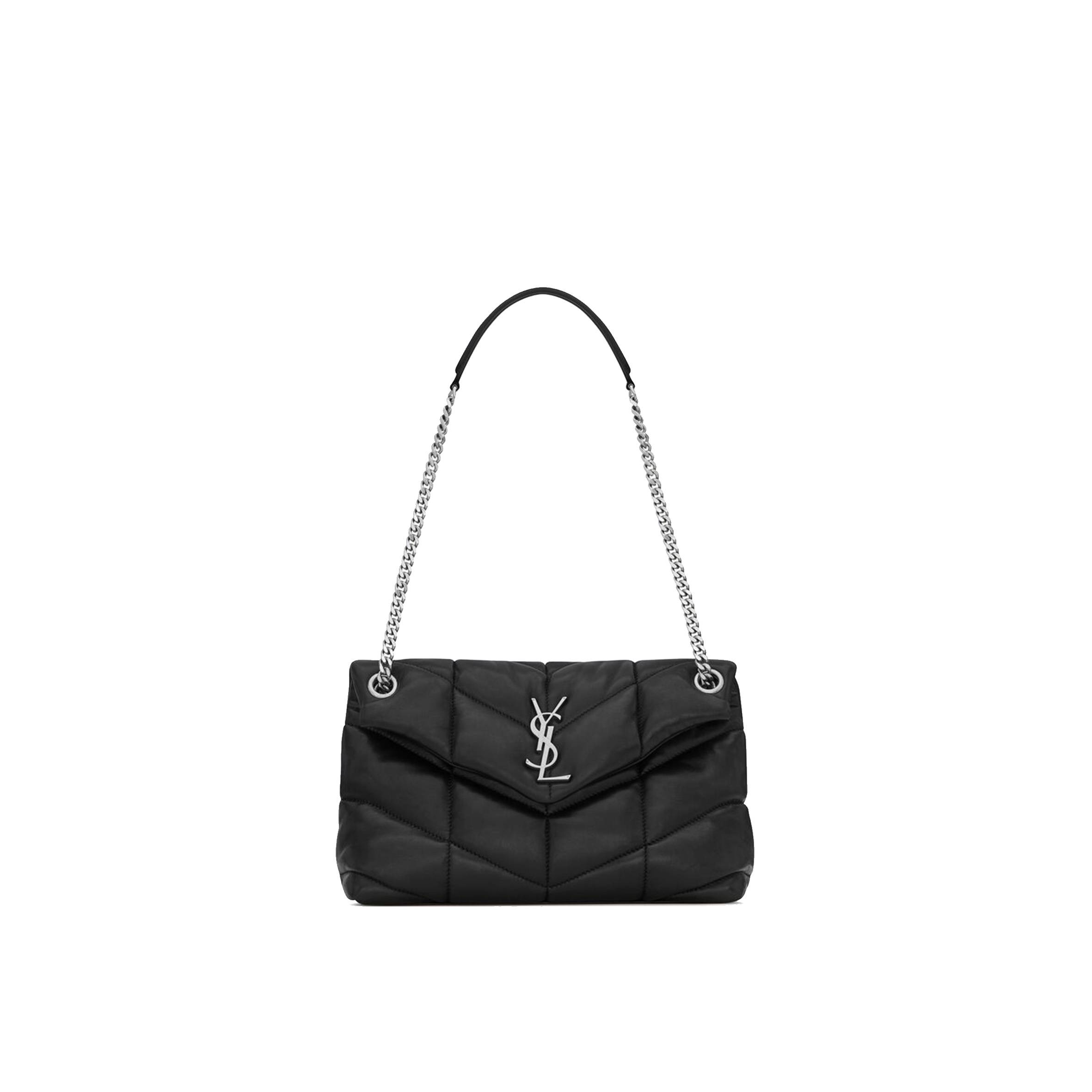 YSL PUFFER SMALL CHAIN BAG IN QUILTED LAMBSKIN 5774761EL001000 (29*17*11cm) YSL PUFFER SMALL CHAIN BAG IN QUILTED LAMBSKIN 5774761EL001000 (29*17*11cm)