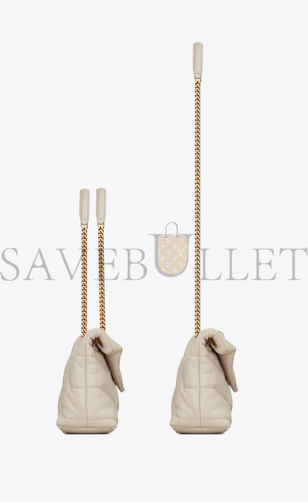 YSL PUFFER SMALL CHAIN BAG IN QUILTED LAMBSKIN 5774761EL079207 (29*17*11cm) YSL PUFFER SMALL CHAIN BAG IN QUILTED LAMBSKIN 5774761EL079207 (29*17*11cm)