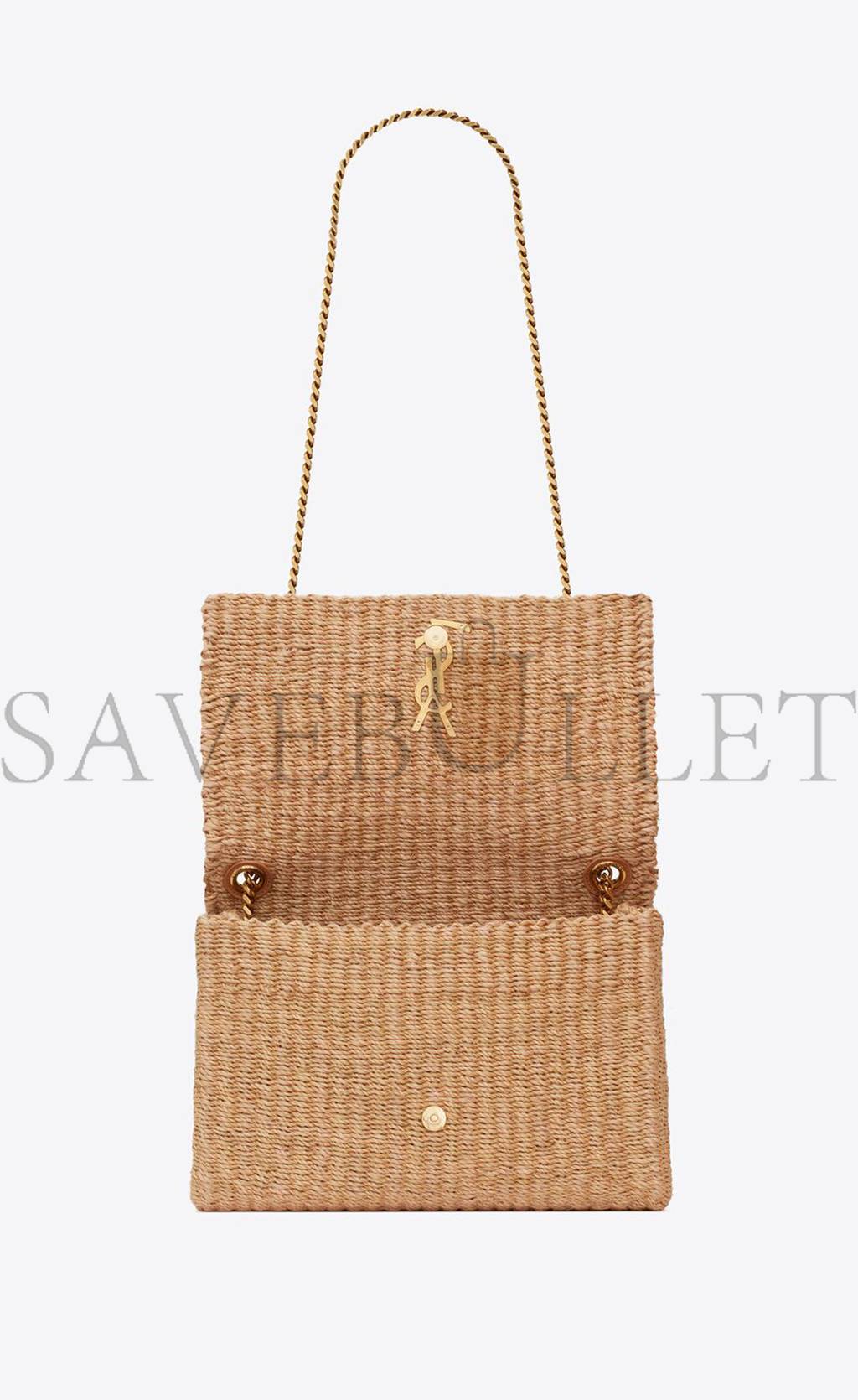 YSL KATE MEDIUM SUPPLE CHAIN BAG IN RAFFIA 580065FABK39551 (28.5*20*6cm) YSL KATE MEDIUM SUPPLE CHAIN BAG IN RAFFIA 580065FABK39551 (28.5*20*6cm)