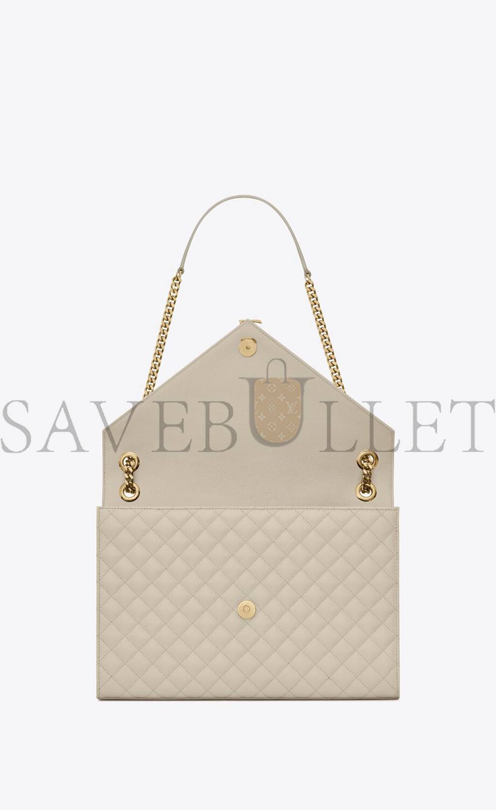 YSL ENVELOPE LARGE BAG IN MIX MATELASSÉ GRAIN DE POUDRE EMBOSSED LEATHER 600166BOW919207 (31*22*7.5cm) YSL ENVELOPE LARGE BAG IN MIX MATELASSÉ GRAIN DE POUDRE EMBOSSED LEATHER 600166BOW919207 (31*22*7.5cm)