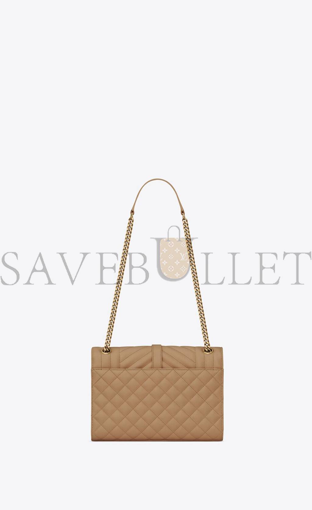 YSL ENVELOPE MEDIUM CHAIN BAG IN MIX MATELASSÉ GRAIN DE POUDRE EMBOSSED LEATHER 600185BOW912346 (24*17.5*6cm) YSL ENVELOPE MEDIUM CHAIN BAG IN MIX MATELASSÉ GRAIN DE POUDRE EMBOSSED LEATHER 600185BOW912346 (24*17.5*6cm)