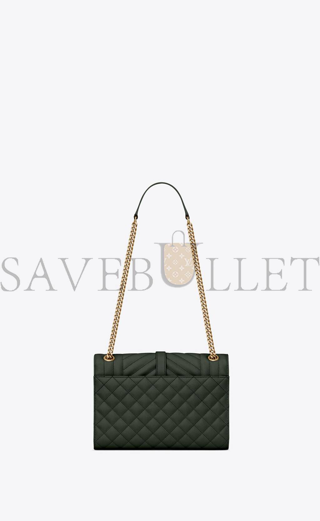 YSL ENVELOPE MEDIUM CHAIN BAG IN MIX MATELASSÉ GRAIN DE POUDRE EMBOSSED LEATHER 600185BOW913045 (24*17.5*6cm) YSL ENVELOPE MEDIUM CHAIN BAG IN MIX MATELASSÉ GRAIN DE POUDRE EMBOSSED LEATHER 600185BOW913045 (24*17.5*6cm)